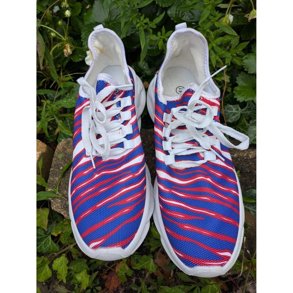 Buffalo Bills Zubaz print Sneakers, Eu size 41, mens 8-8.5 womens 9.5-10